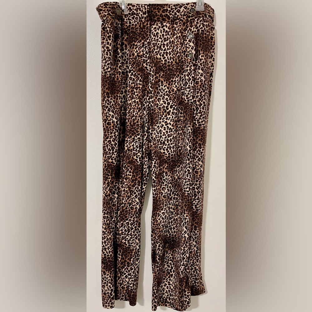 Robert Louis Brown Leopard Print women’s pants